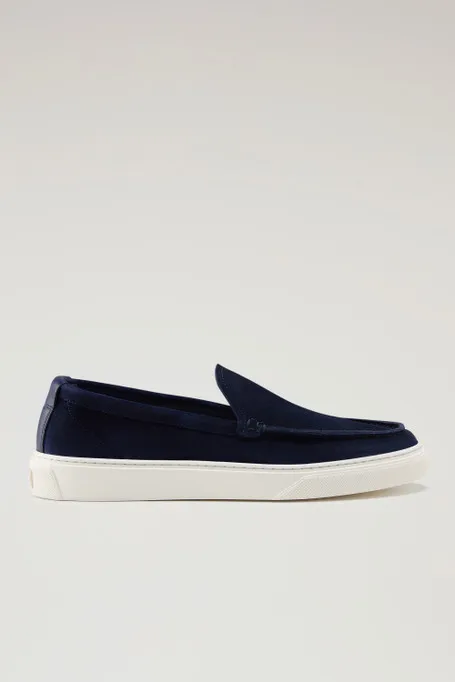 Mocassini in pelle scamosciata                                                                                Blue
