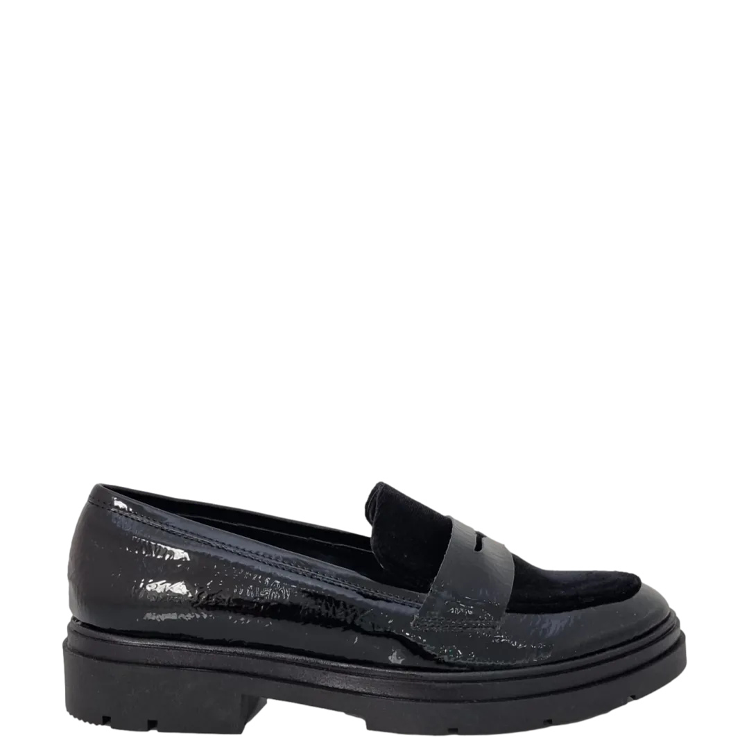 Mocassini naplak e velluto nero F/W