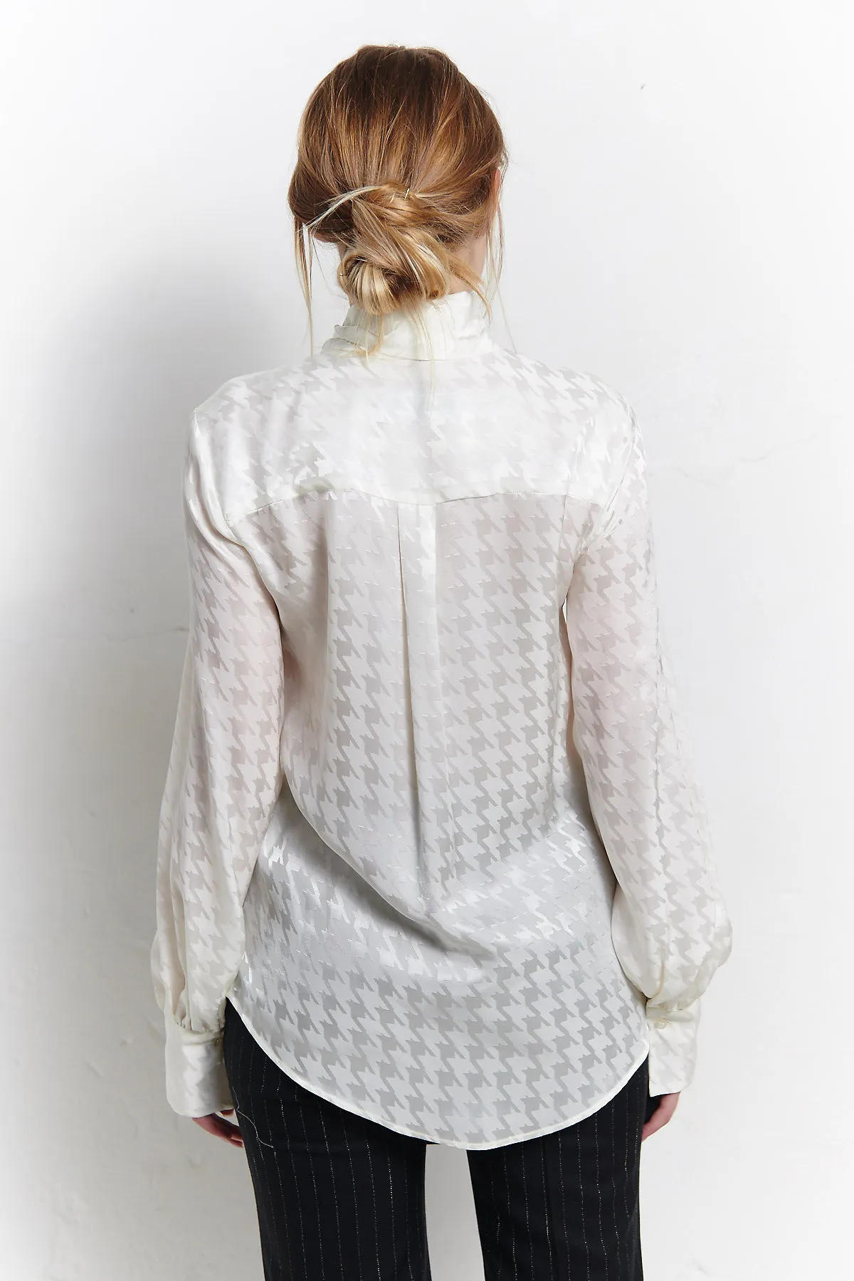MSGM Camicia con  collo a nastro