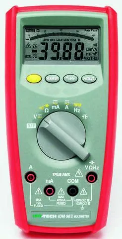 Multimetro digitale Portatile ISO-TECH IDM99-II, 750V ca, 10A ca, CAT III, True RMS, Cert. ISO