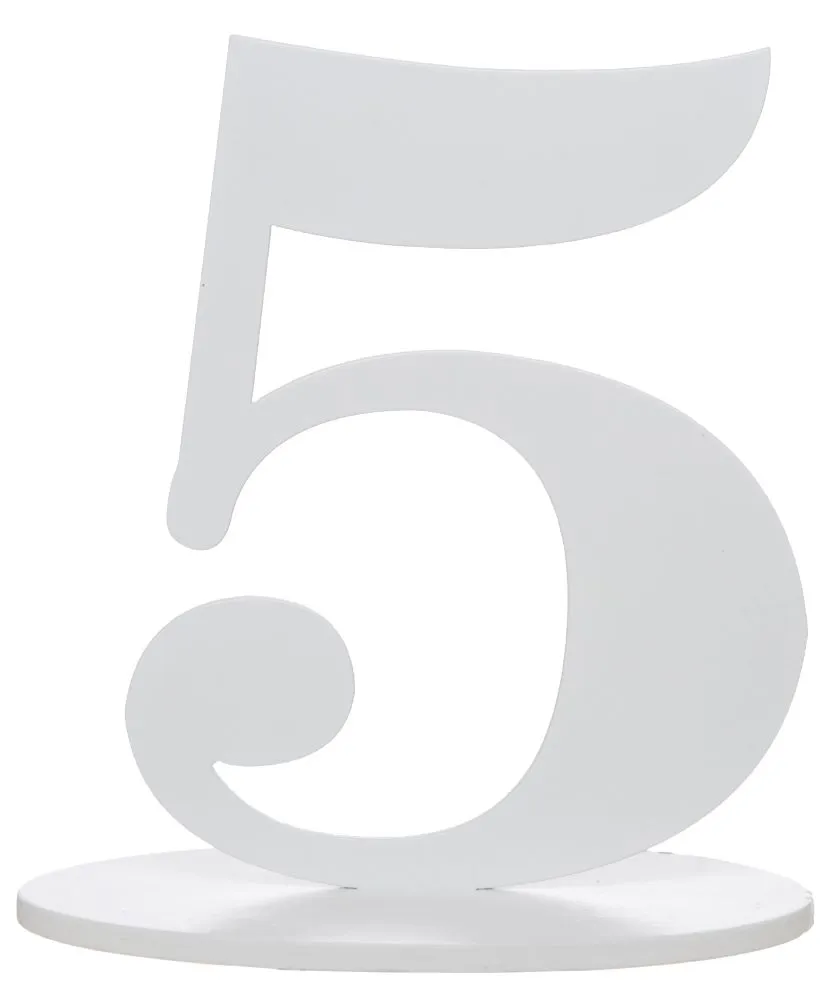 Numero 5 tavolo 17cm