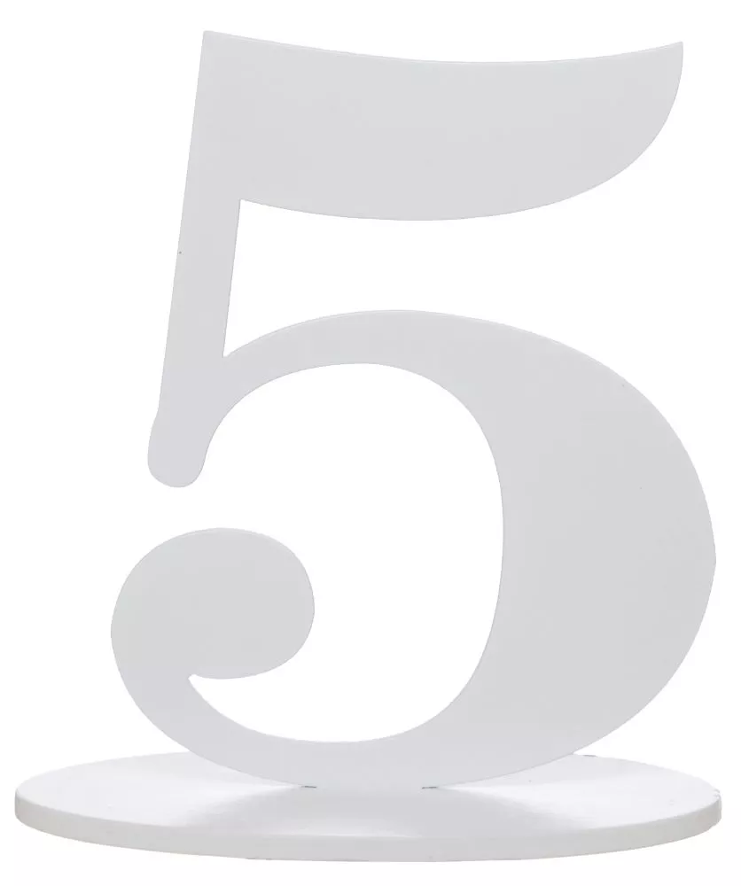 Numero 5 tavolo 17cm