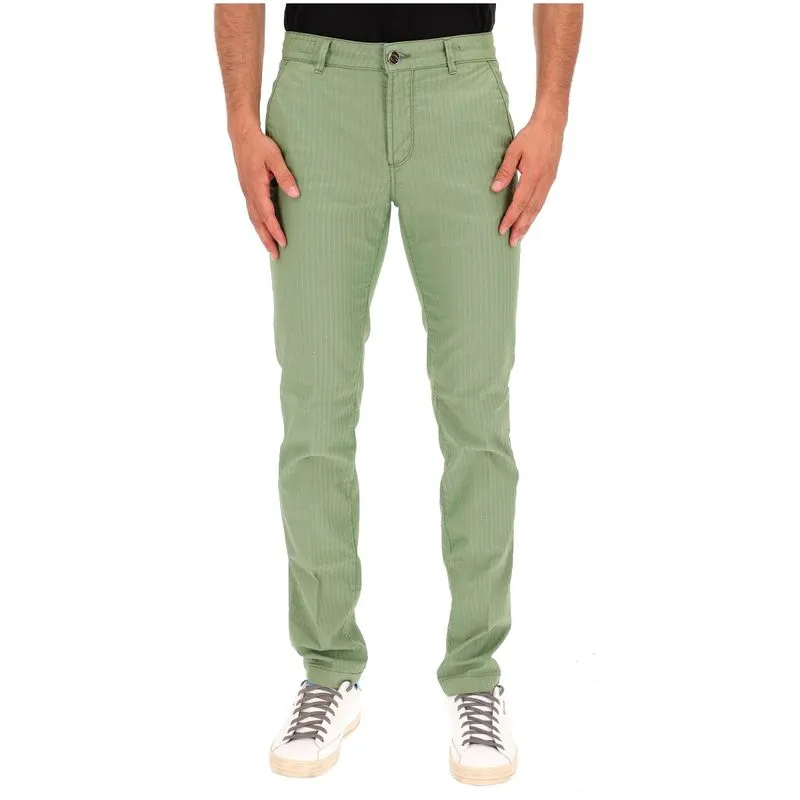 Pantalone Chinos Rey 17 in cotone chevron 