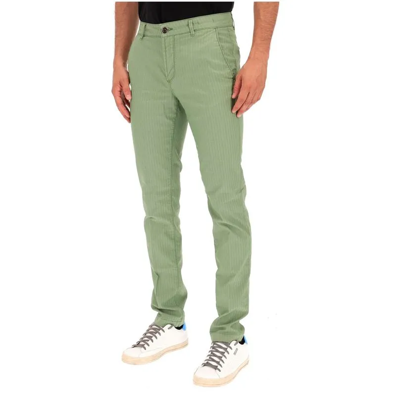 Pantalone Chinos Rey 17 in cotone chevron 