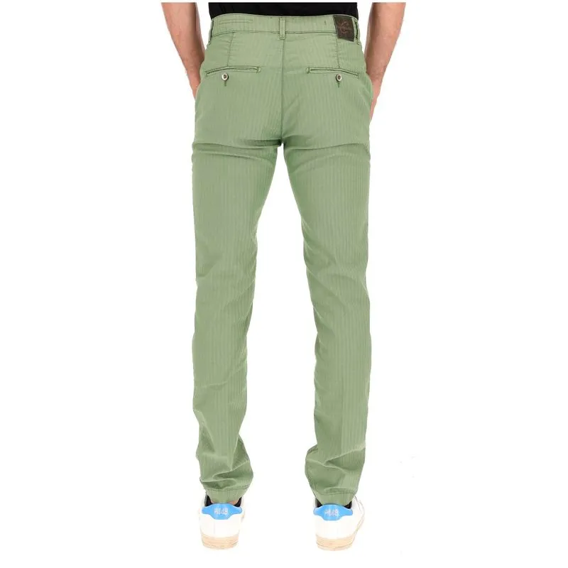 Pantalone Chinos Rey 17 in cotone chevron 