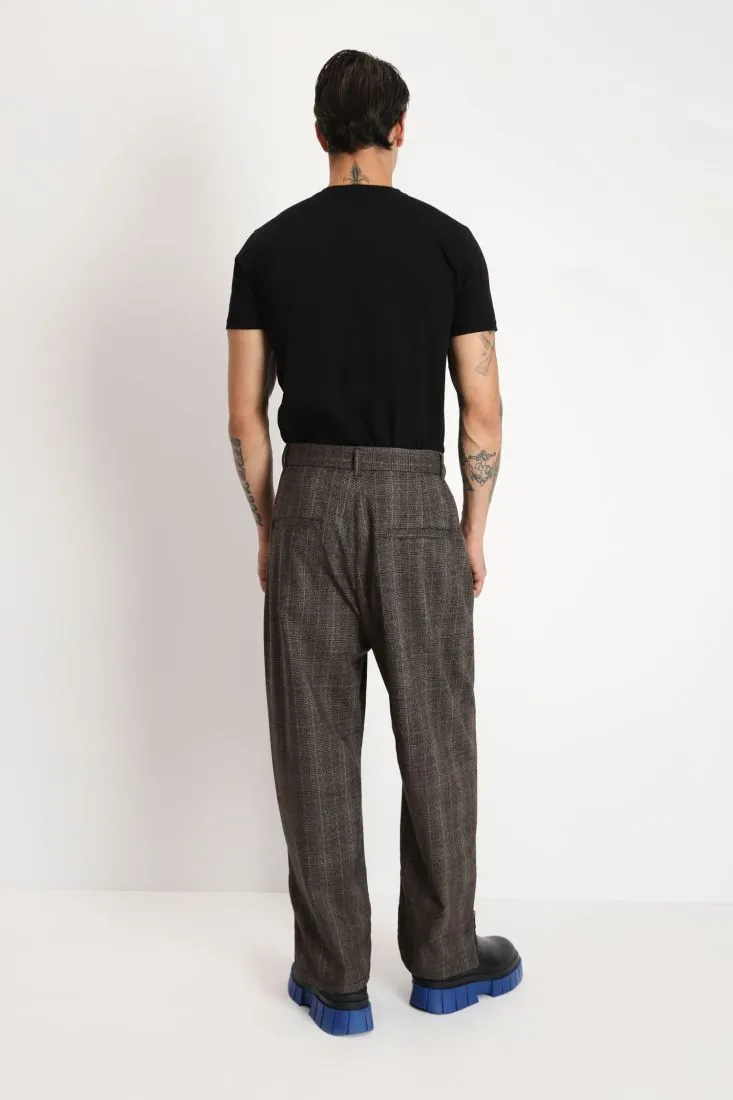 Pantaloni baggy con tasche e dettaglio zip