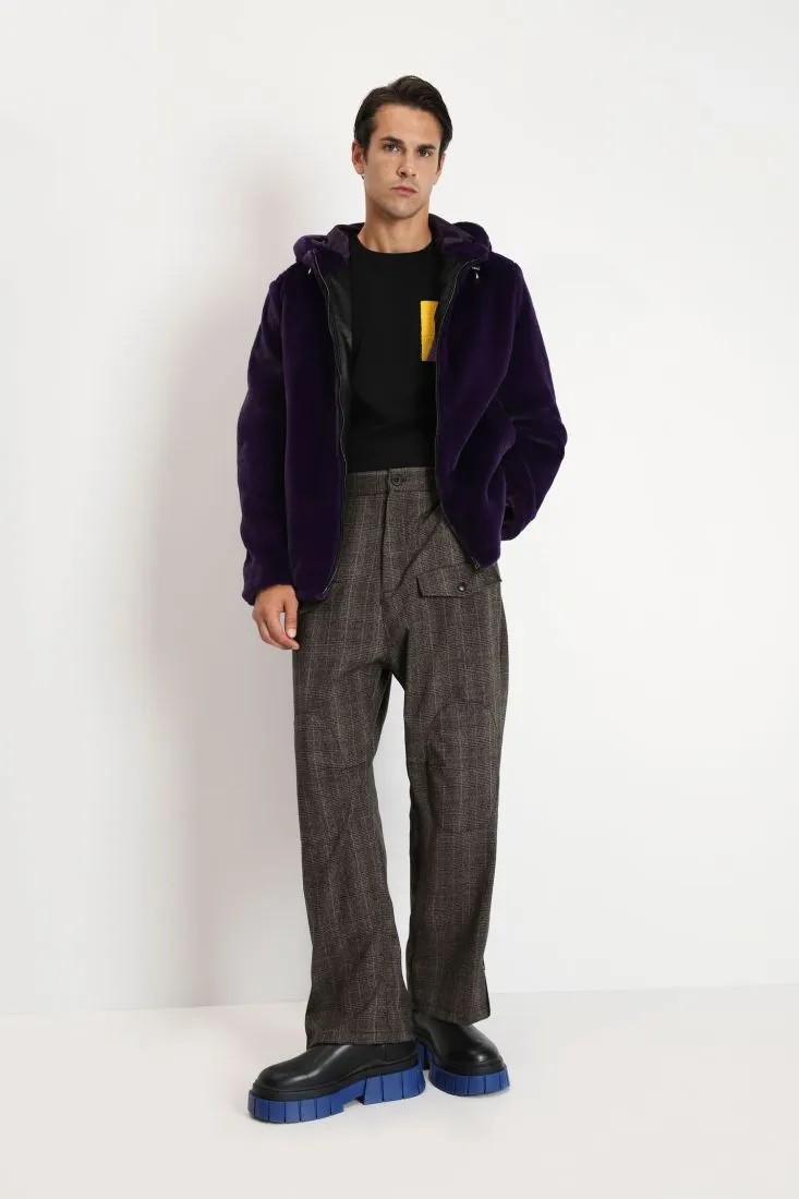 Pantaloni baggy con tasche e dettaglio zip