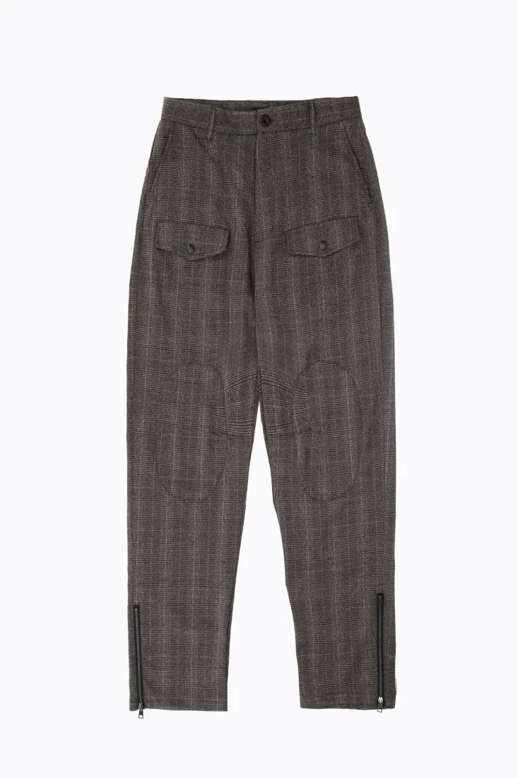 Pantaloni baggy con tasche e dettaglio zip