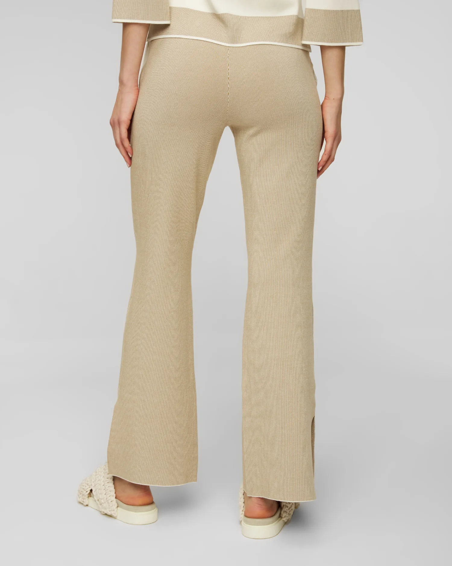 Pantaloni beige in viscosa da donna BOGNER Manon 16938763-133