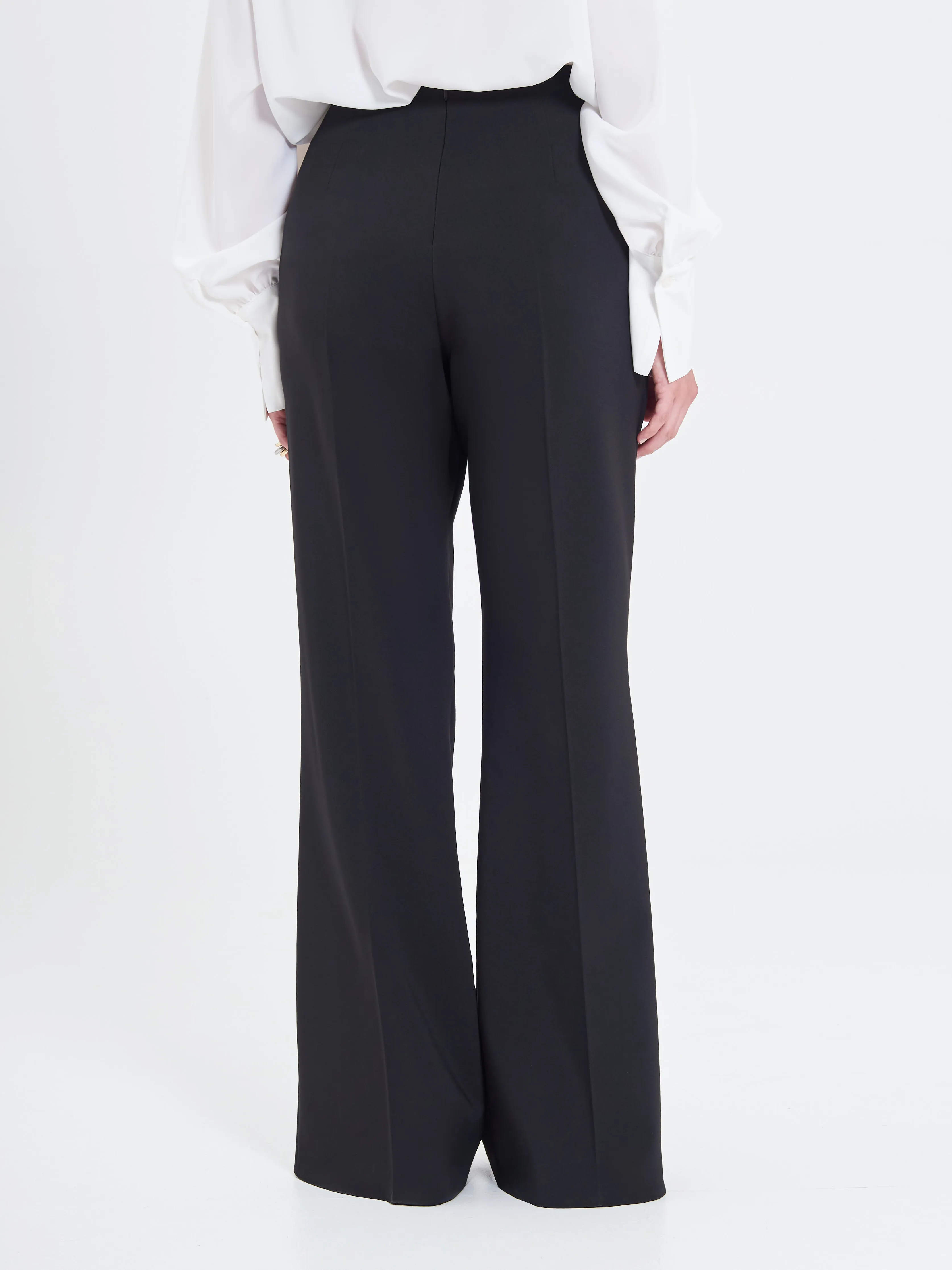      Pantaloni Curvy Fibbia Geometrica     