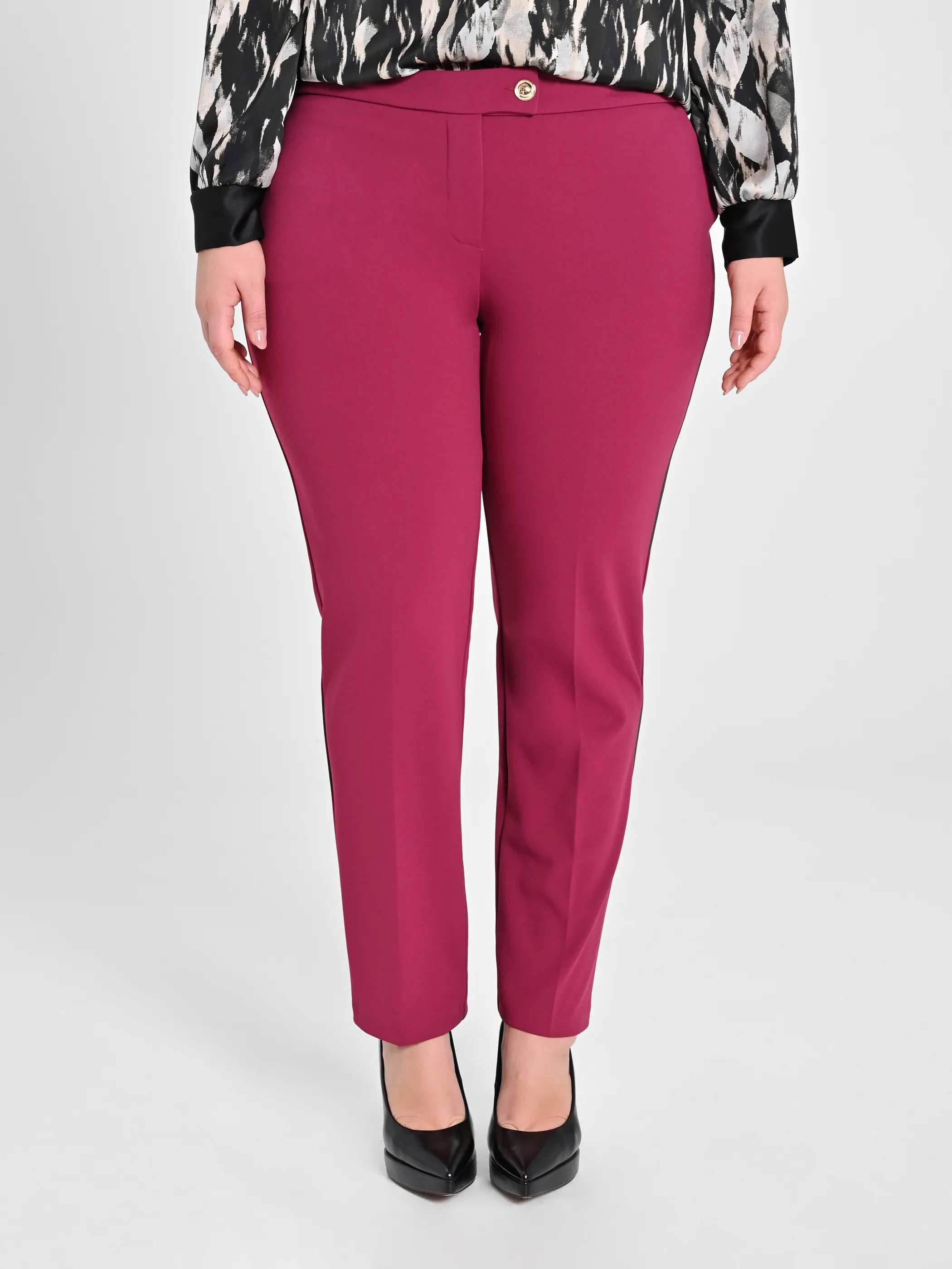      Pantaloni Curvy Skinny Bordeaux      