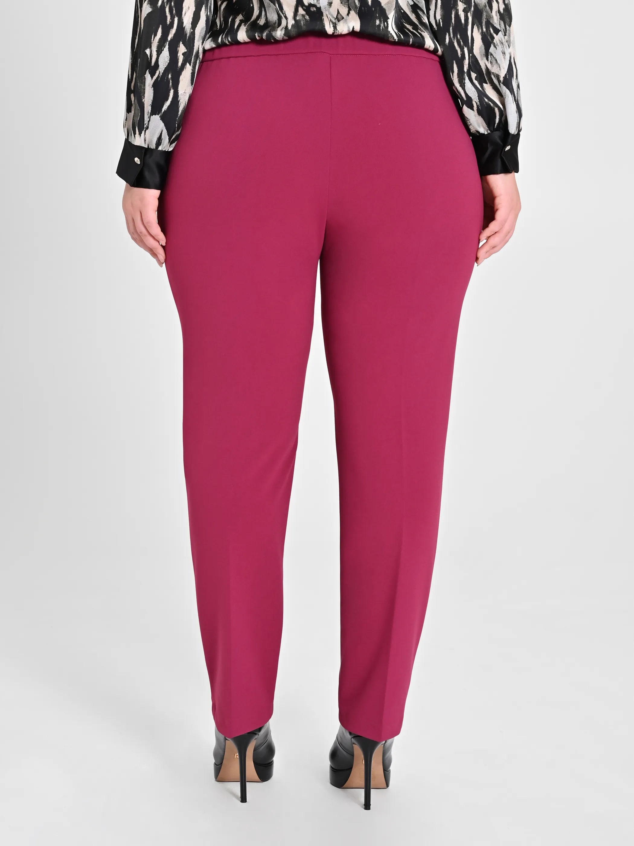      Pantaloni Curvy Skinny Bordeaux      