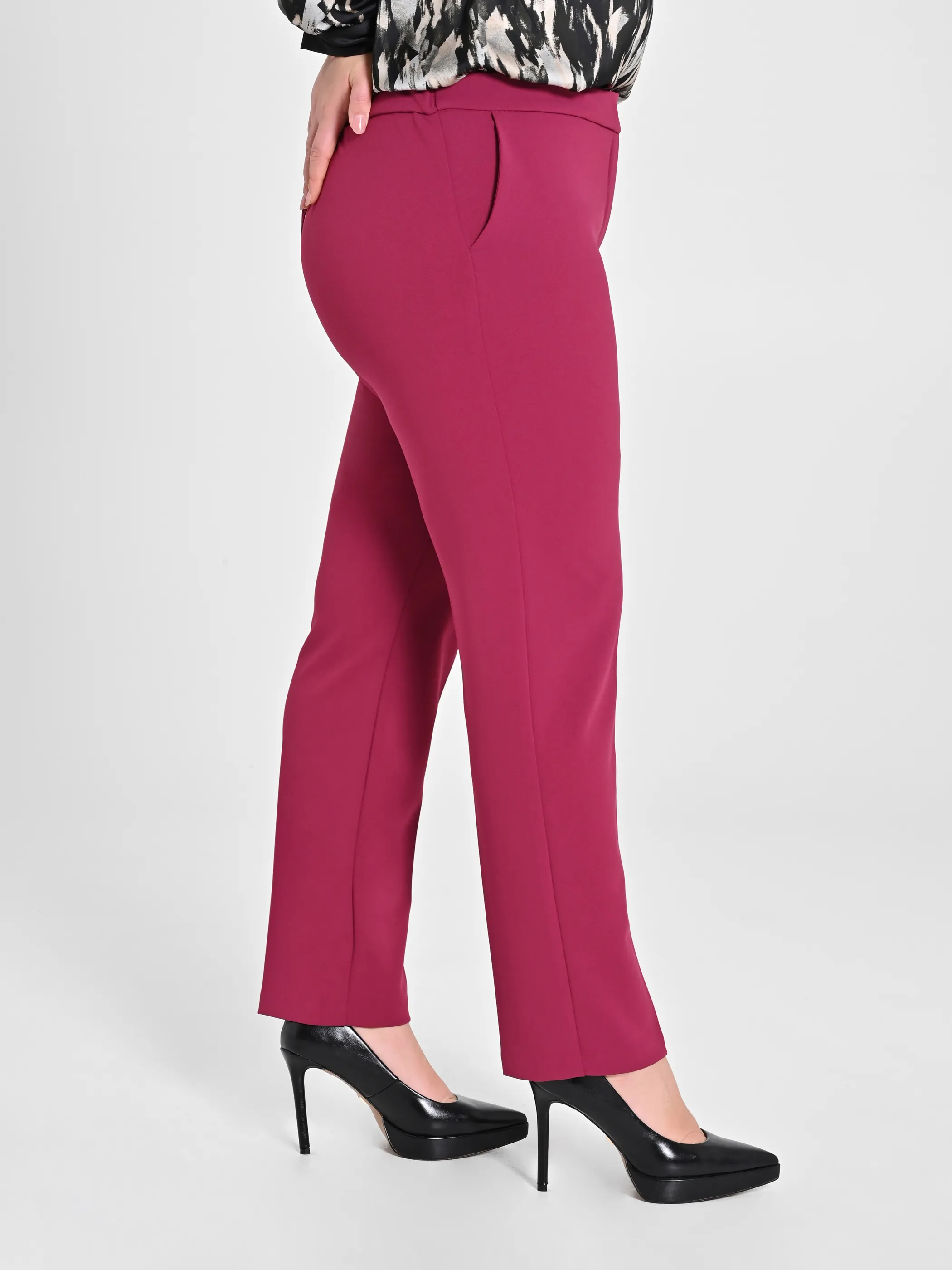     Pantaloni Curvy Skinny Bordeaux      