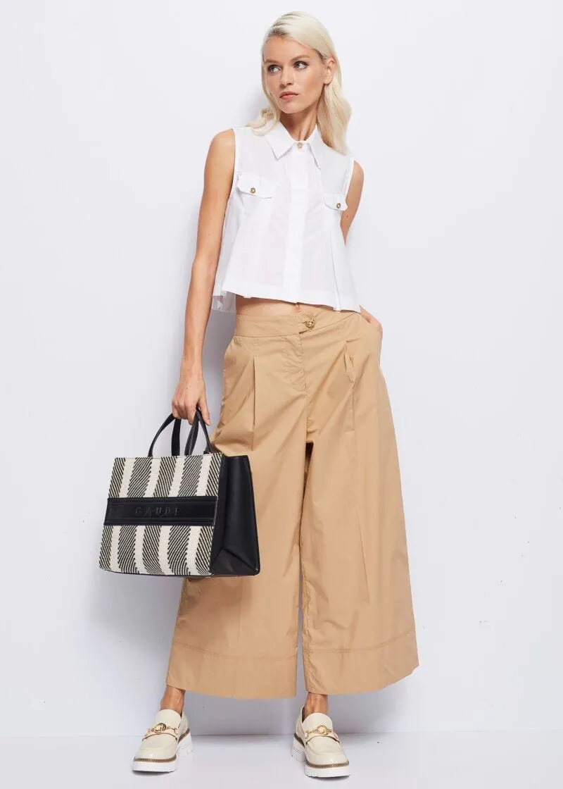 Pantaloni in popeline