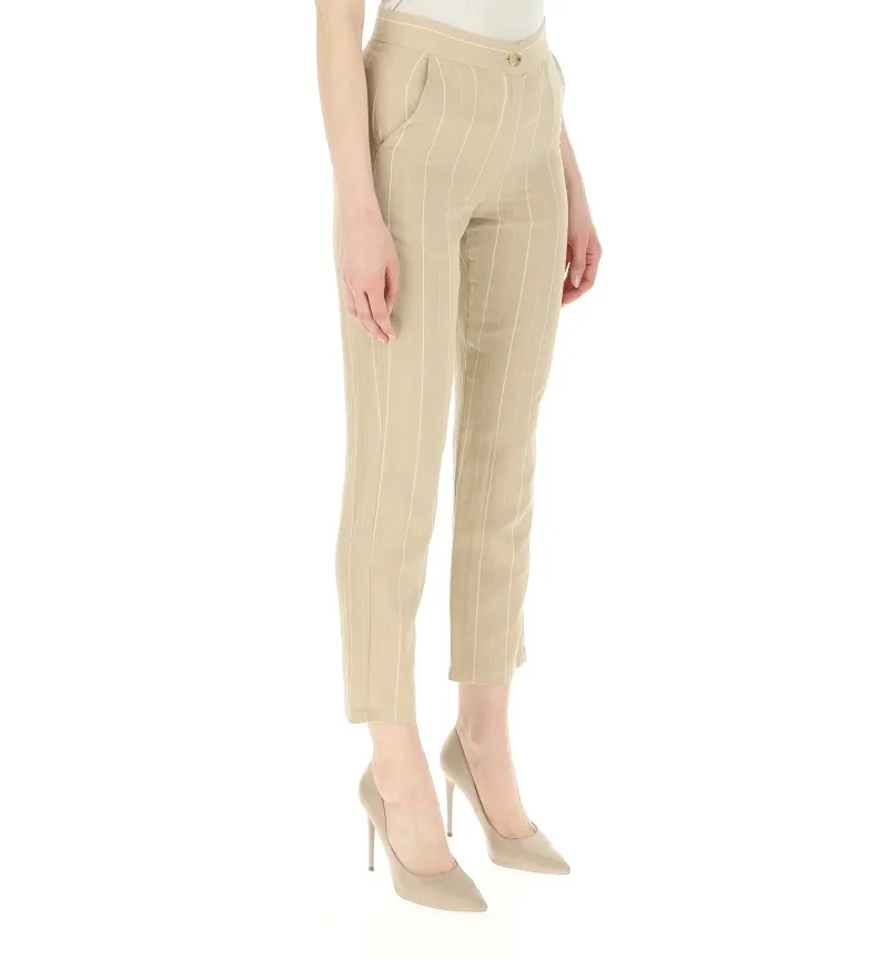 Pantaloni misto lino