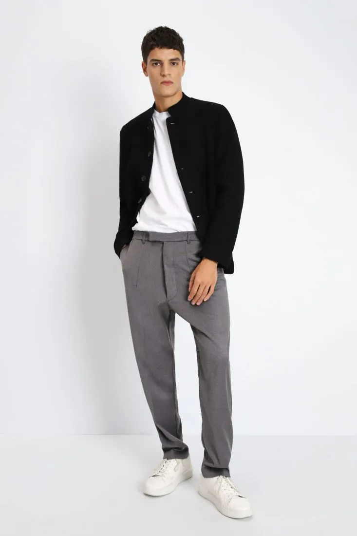Pantaloni mélange cropped