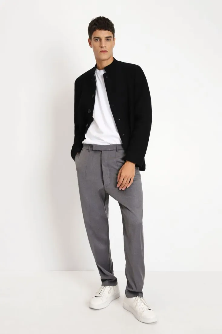 Pantaloni mélange cropped