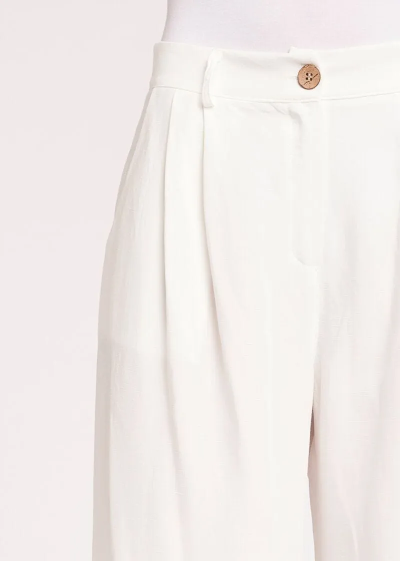 Pantaloni palazzo in lino
