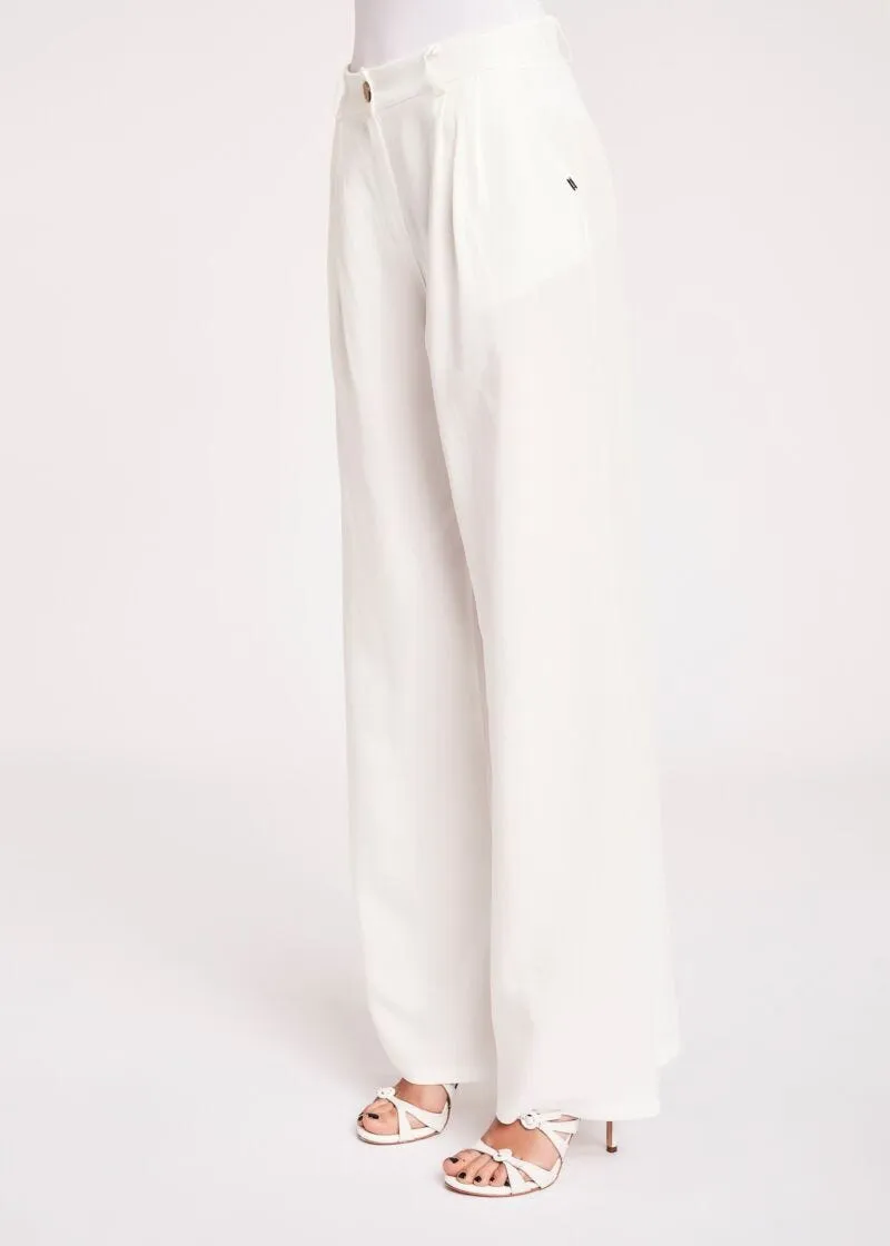 Pantaloni palazzo in lino