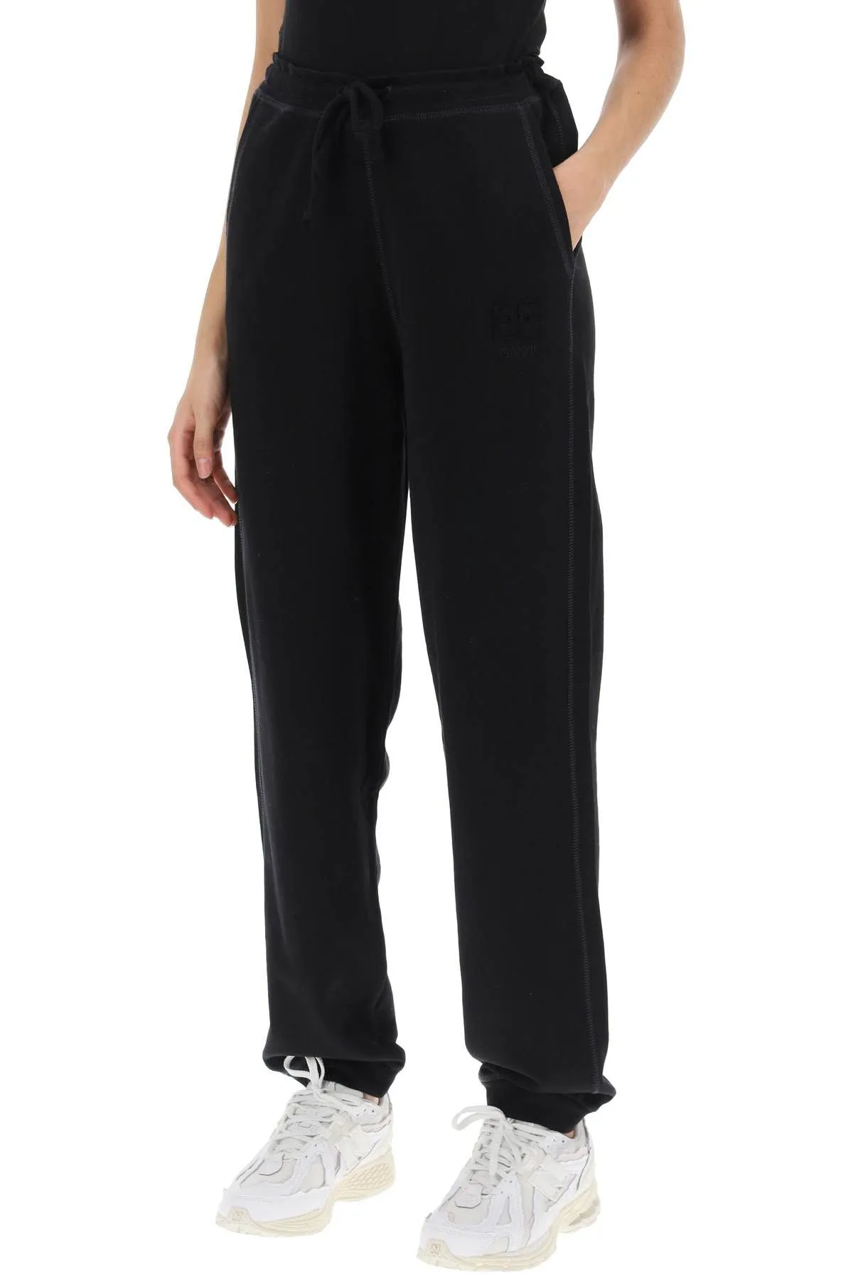 Pantaloni sportivi in cotone sgarzato