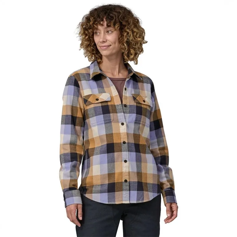 Patagonia W's L / S Organic Cotton MW Fjord Flannel Shirt camicia donna