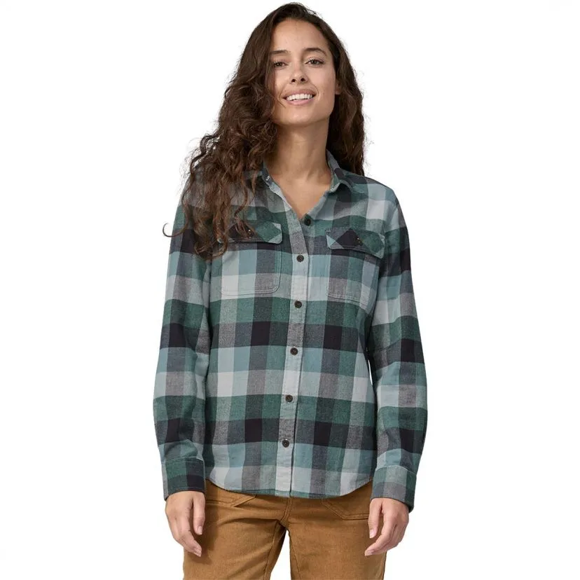 Patagonia W's L / S Organic Cotton MW Fjord Flannel Shirt camicia donna