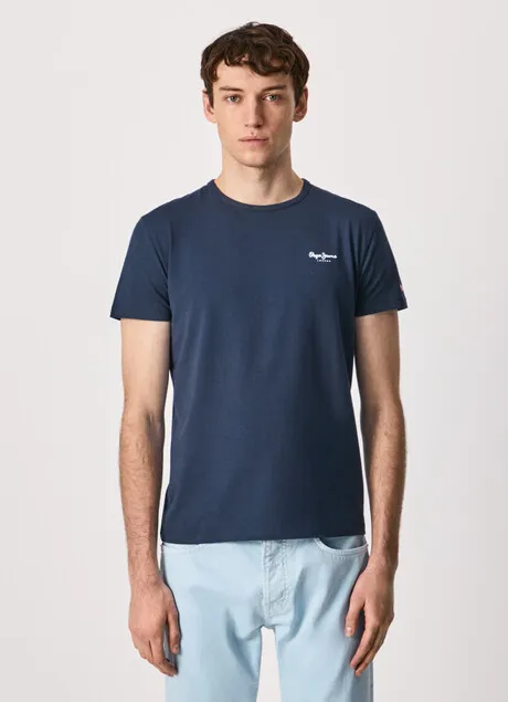 Pepe Jeans short sleeve t-shirt Original Basic T-shirt PM508212 595 navy