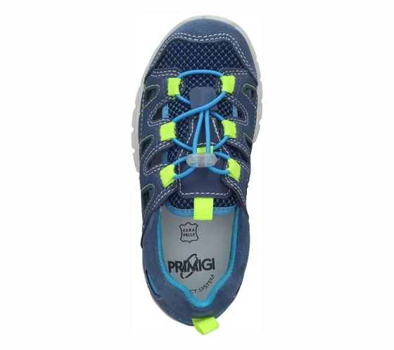 PRIMIGI sandali per il tempo libero per bambini scarpe in vera pelle per ragazzi con allacciatura con coulisse e tappo 1099990-2