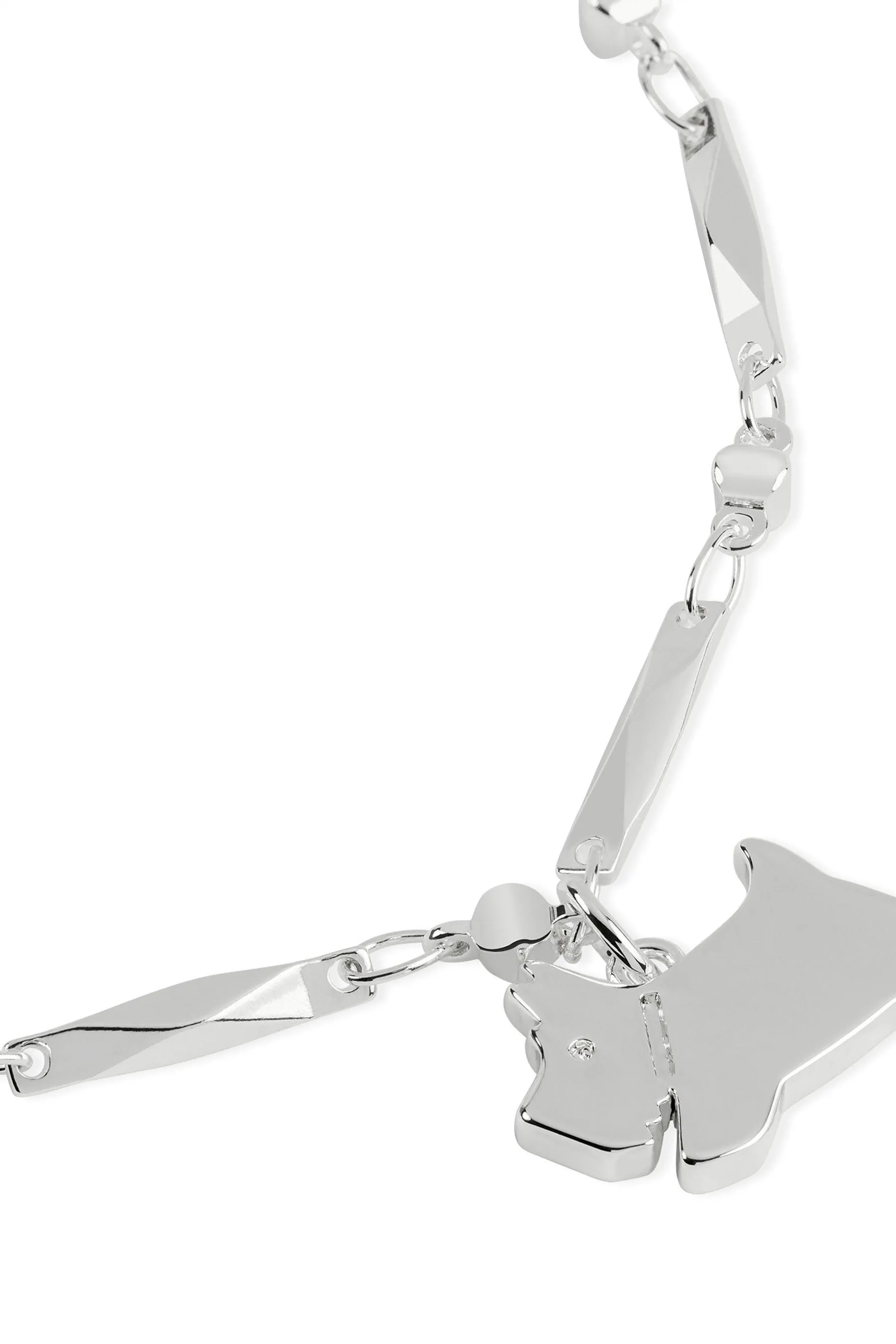 Radley donna Argento - Cranwell - Braccialetto vicino con ciondolo di cane che salta