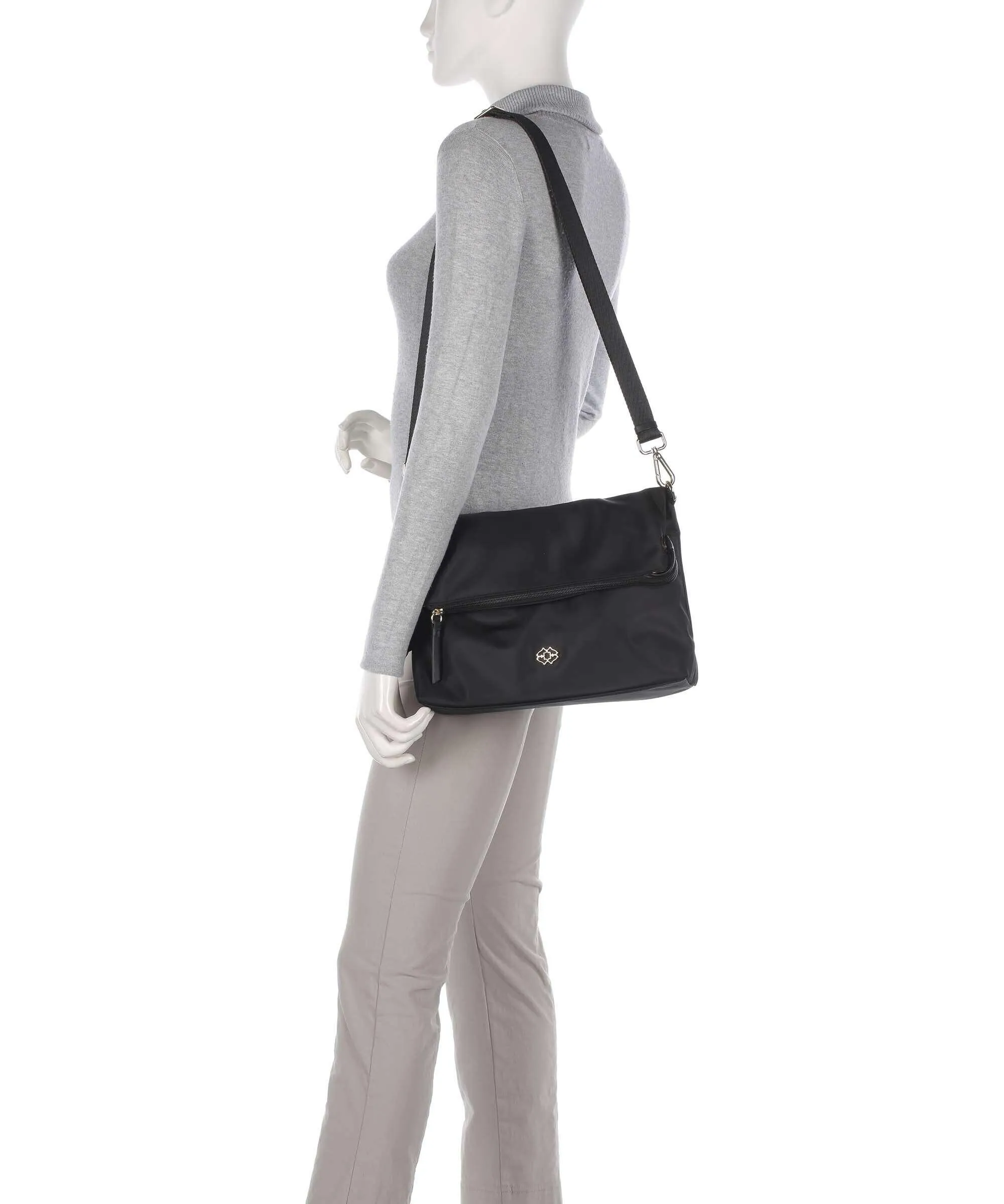  Radley London 24/7 Sketch Street Borsa a tracolla poliestere riciclato nero  