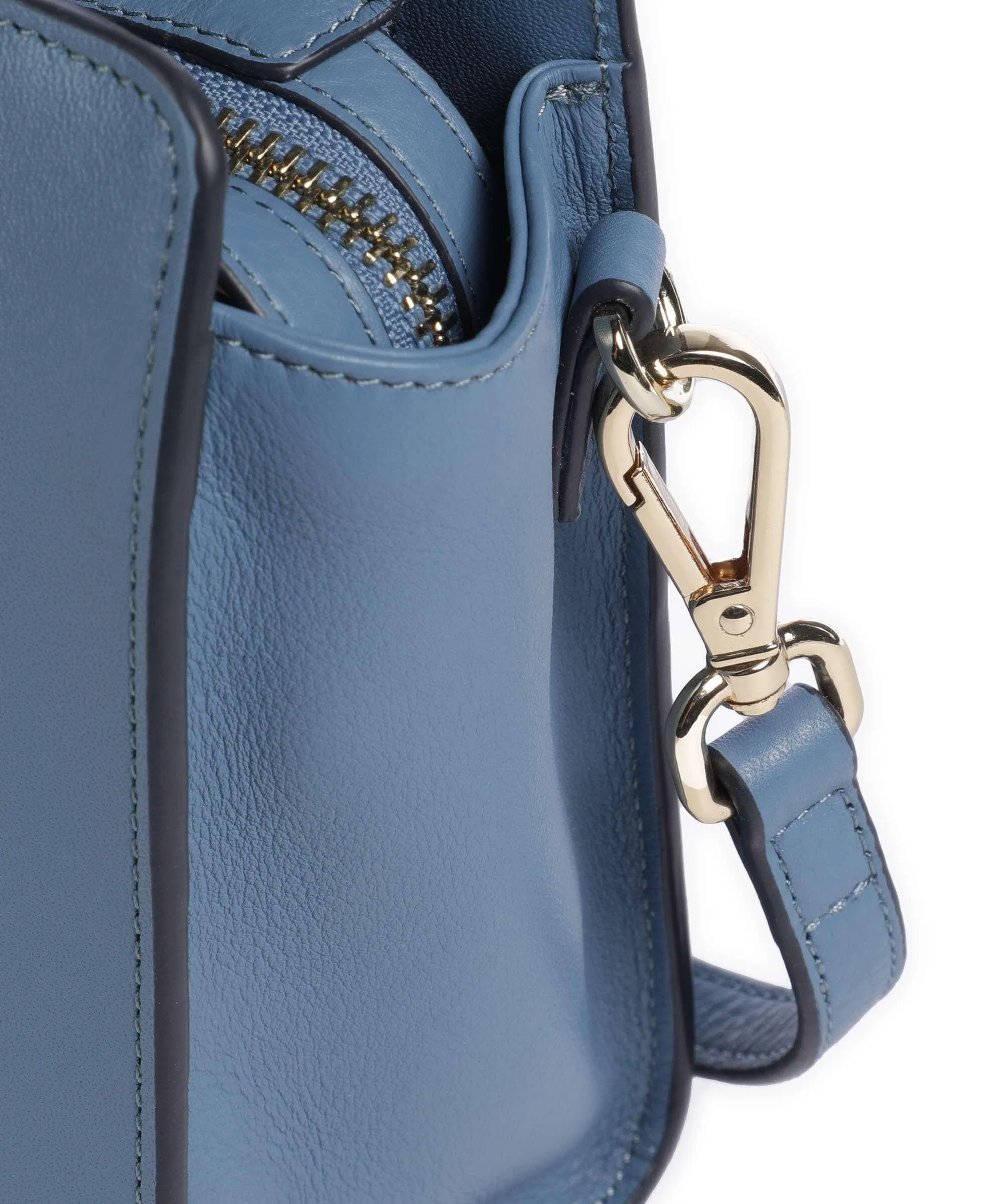  Radley London Sandhurst Lane Borsa a tracolla pelle di vacchetta finemente grana blu-grigio  