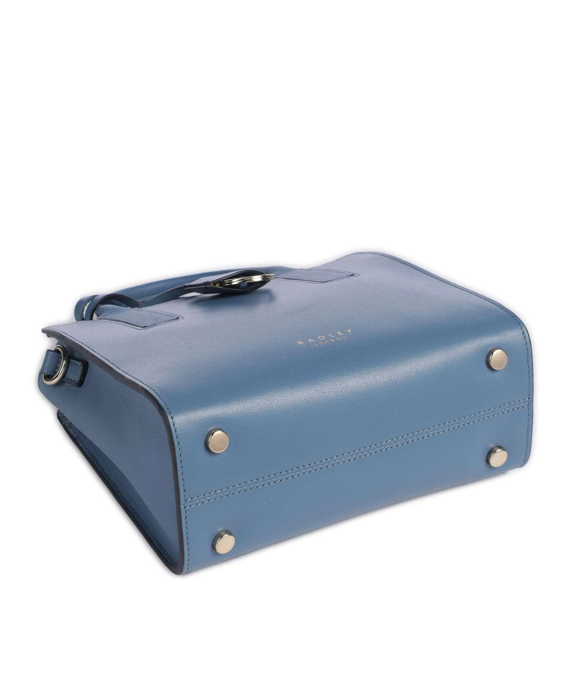  Radley London Sandhurst Lane Borsa a tracolla pelle di vacchetta finemente grana blu-grigio  