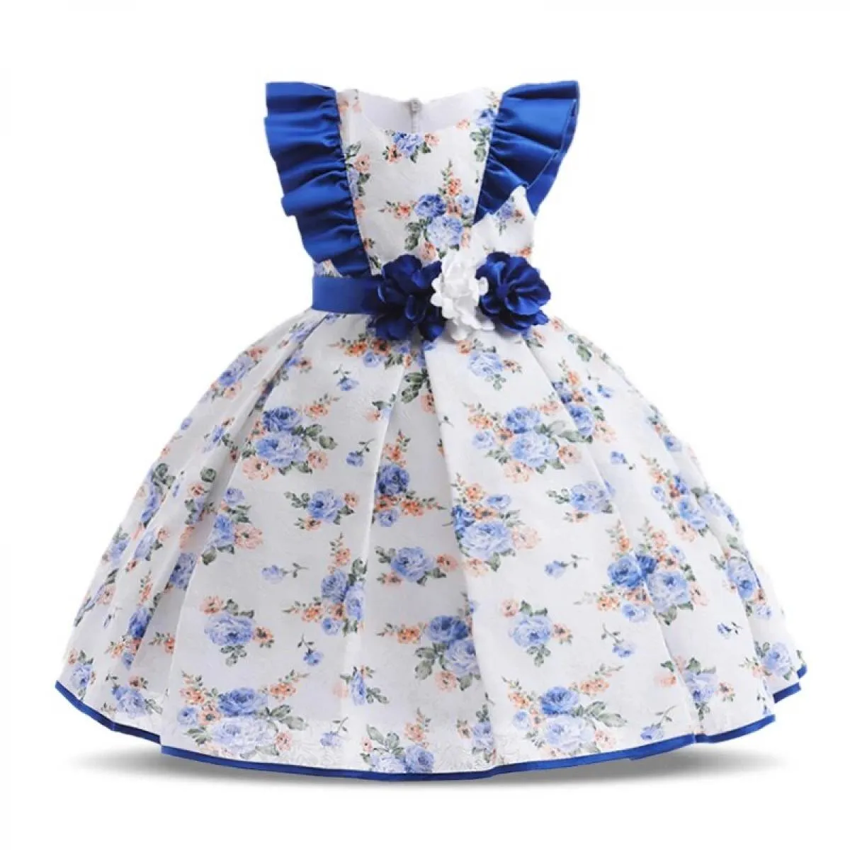 Ragazze Bambini Fiore Elegante causale Principessa Abiti da festa Abbigliamento per bambini Natale Compleanno Matrimonio Bambino