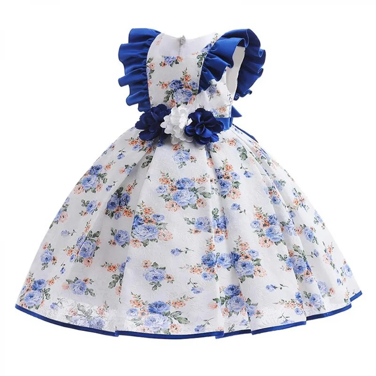 Ragazze Bambini Fiore Elegante causale Principessa Abiti da festa Abbigliamento per bambini Natale Compleanno Matrimonio Bambino