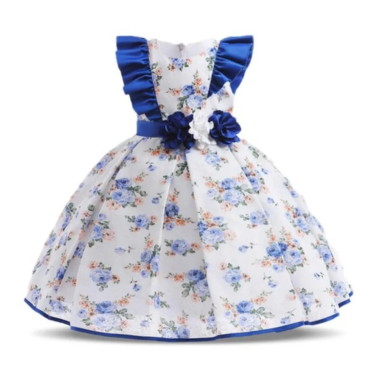 Ragazze Bambini Fiore Elegante causale Principessa Abiti da festa Abbigliamento per bambini Natale Compleanno Matrimonio Bambino