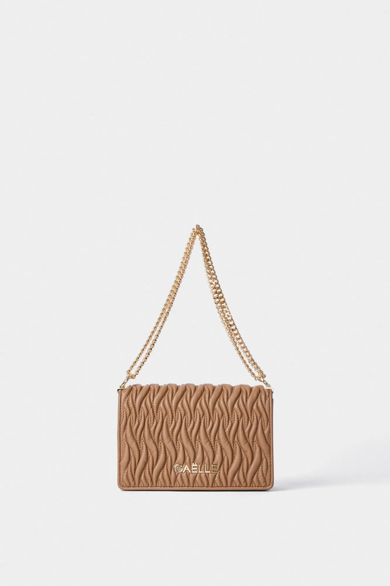 Reg Shoulder Strap In Ecopelle Cammello - Gaëlle Paris