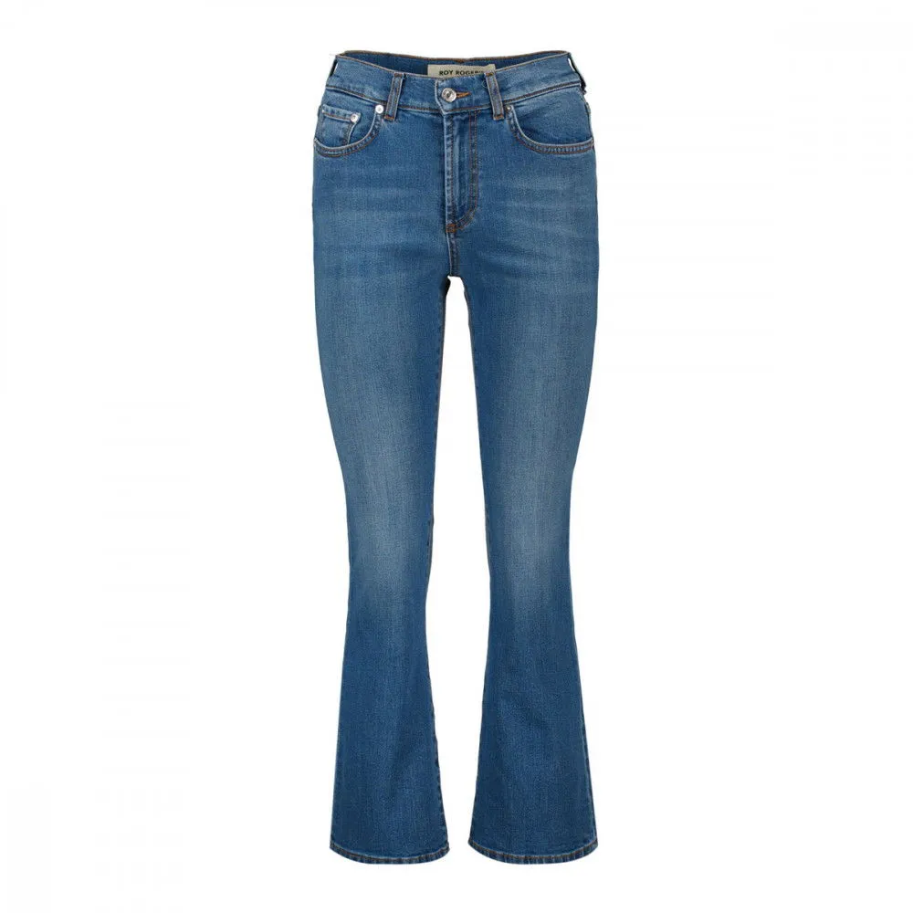 ROY ROGERS JEANS BOOTCUT CROPPED LUCY ZANDRA DONNA
