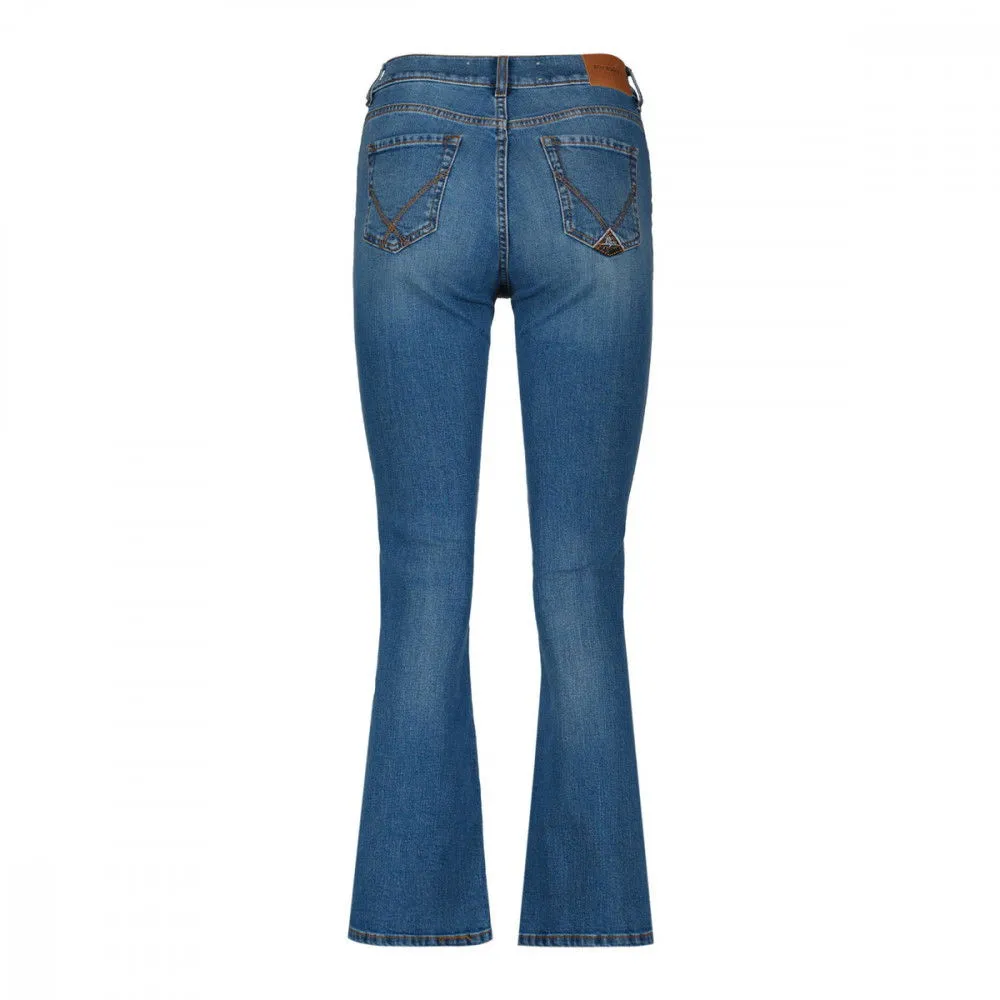 ROY ROGERS JEANS BOOTCUT CROPPED LUCY ZANDRA DONNA