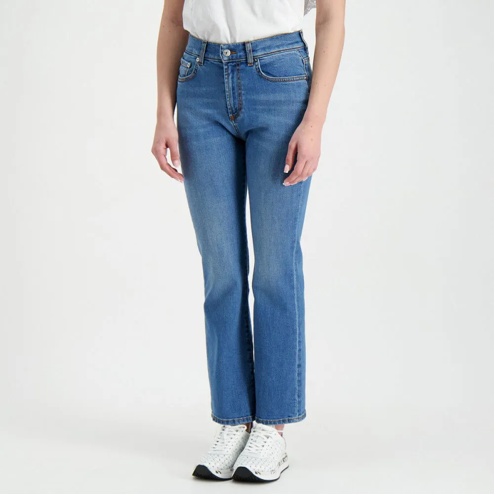 ROY ROGERS JEANS BOOTCUT CROPPED LUCY ZANDRA DONNA