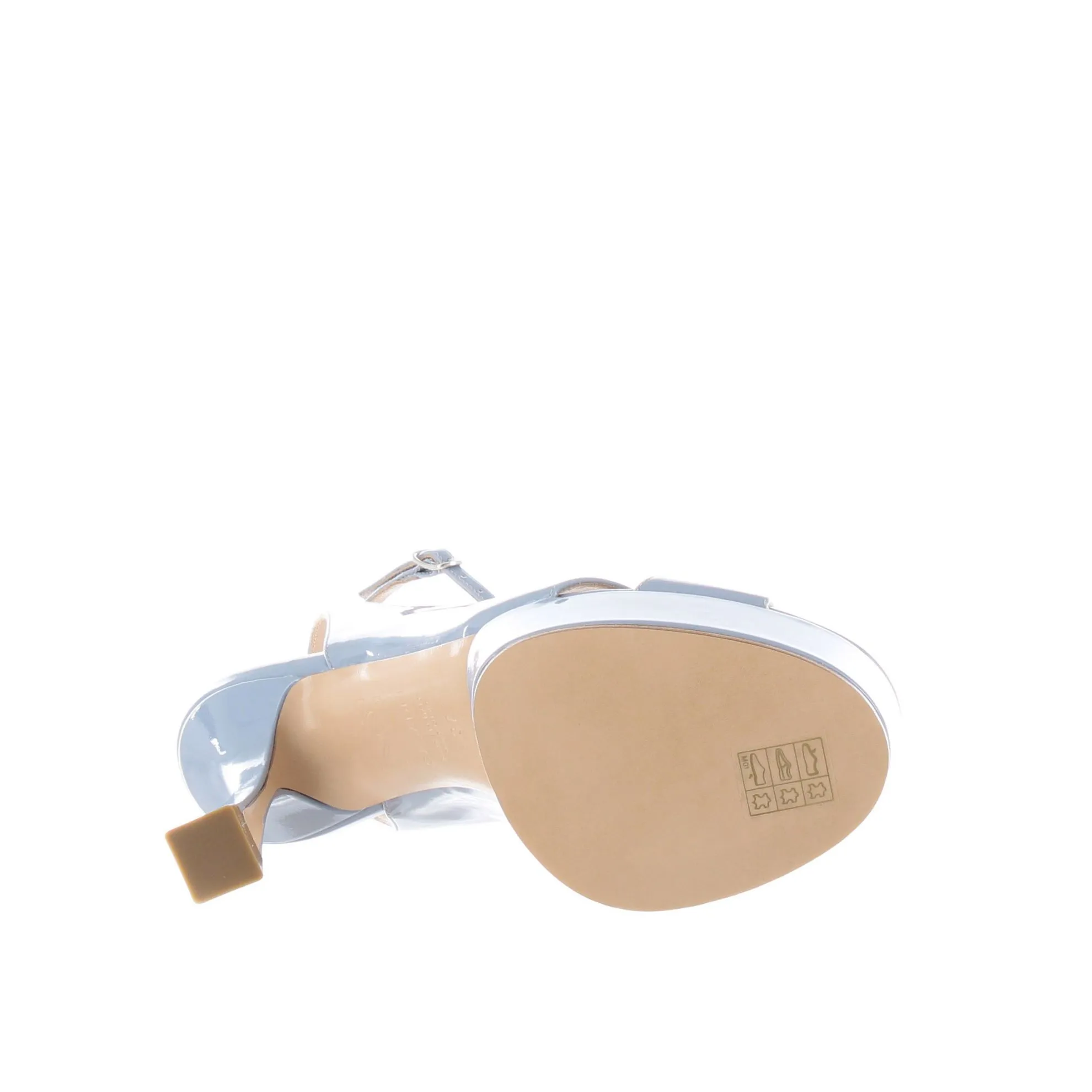 Sandalo platform donna in vernice