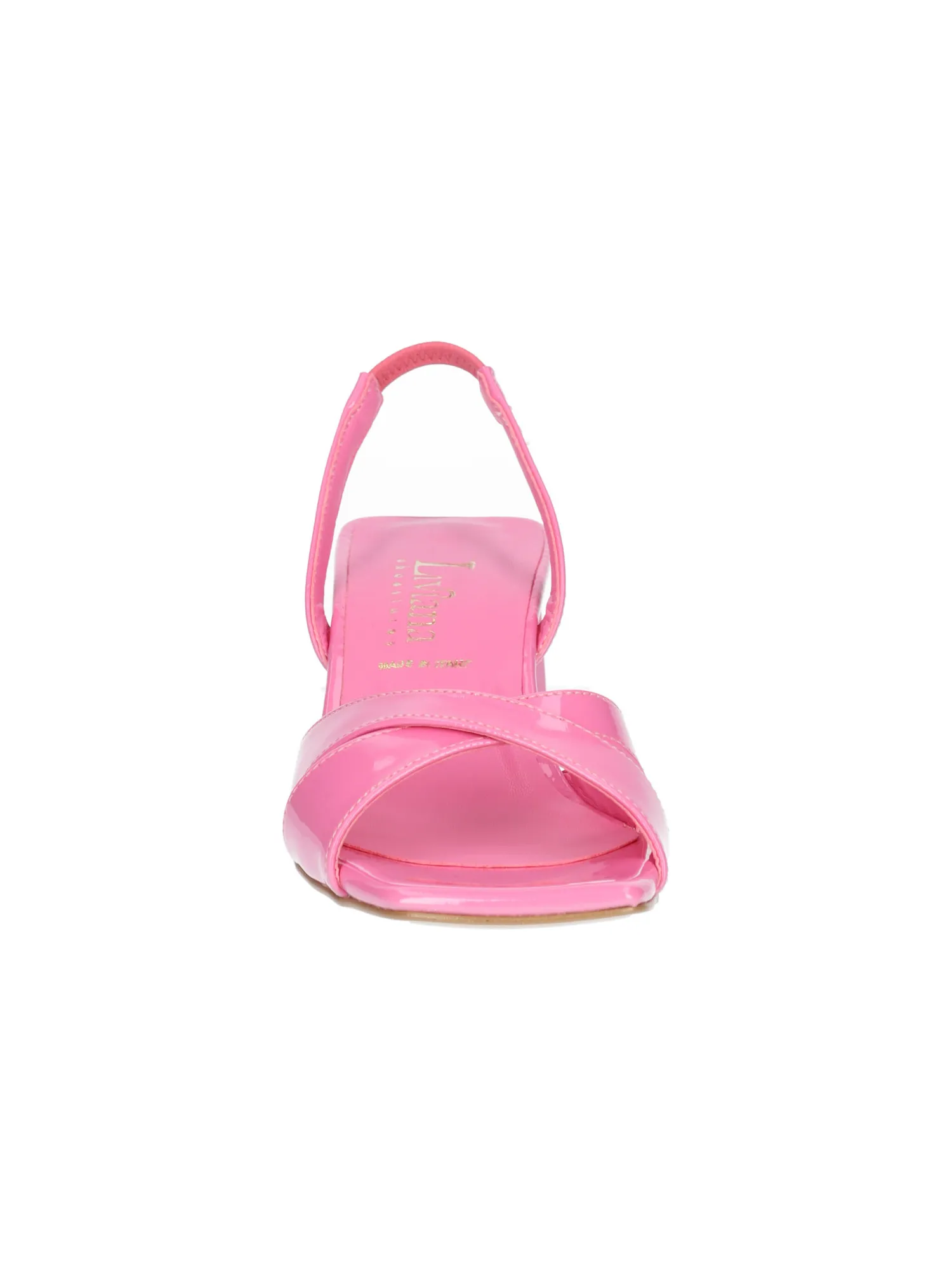 Sandalo tacco largo Liviana da donna fucsia