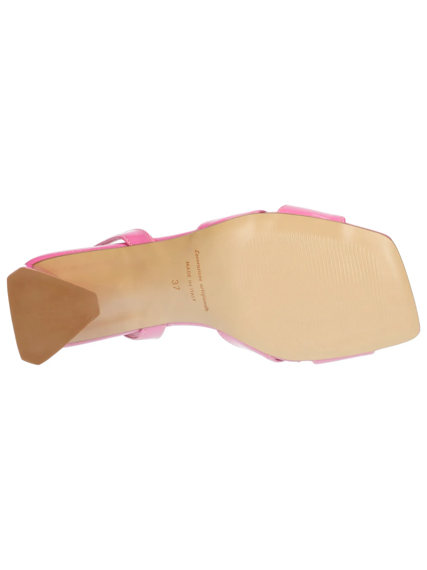 Sandalo tacco largo Liviana da donna fucsia