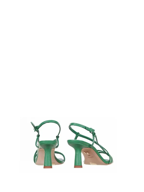 Sandals In Camel Leather