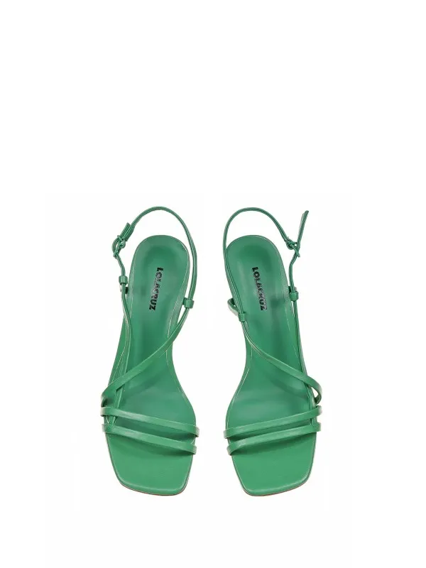 Sandals In Camel Leather