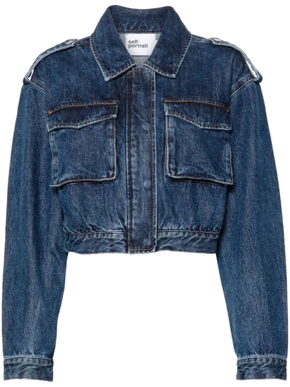   Self-portrait  Giacca utility in denim  