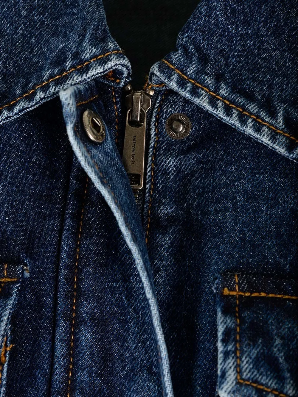   Self-portrait  Giacca utility in denim  