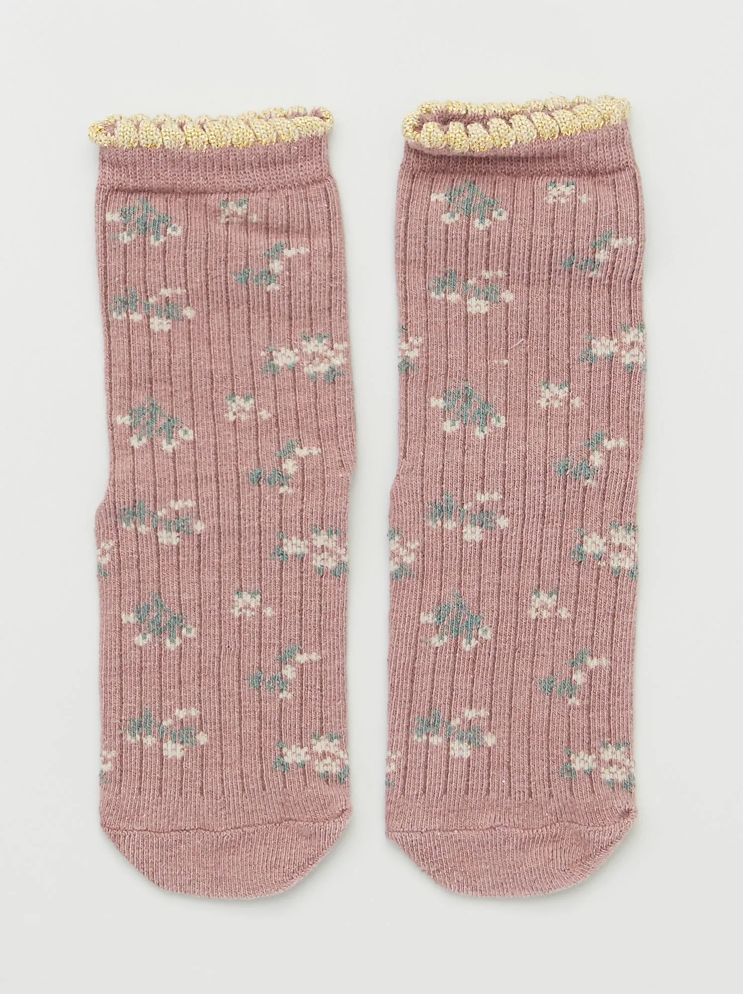 Set di 5 paia di calzini stampati - ROSA