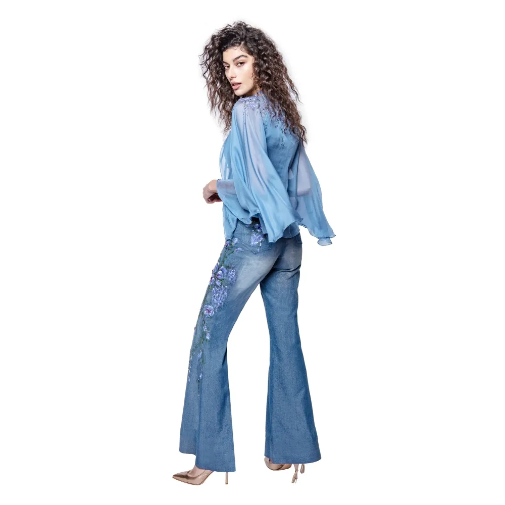Sofia Provera - Ametista - Jeans - Luxury Exclusive Collection - Haute Couture Made in Italy - Abito di Alta Qualità Luxury