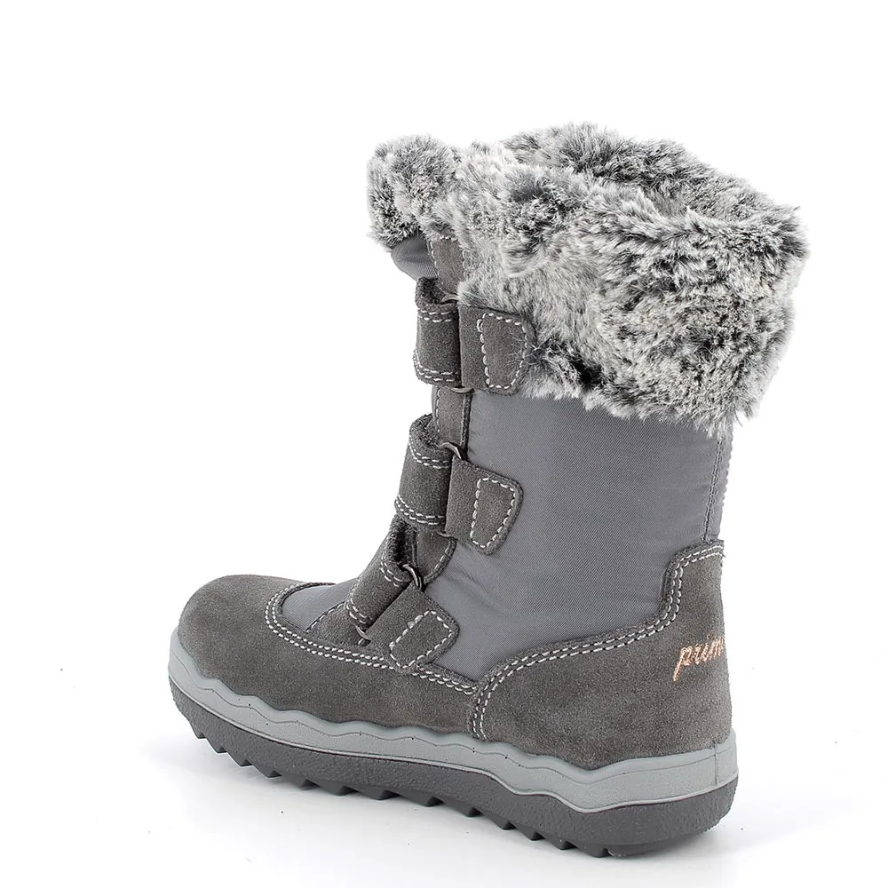 Stivaletti gore-tex da bambina grigio scuro-grigio            