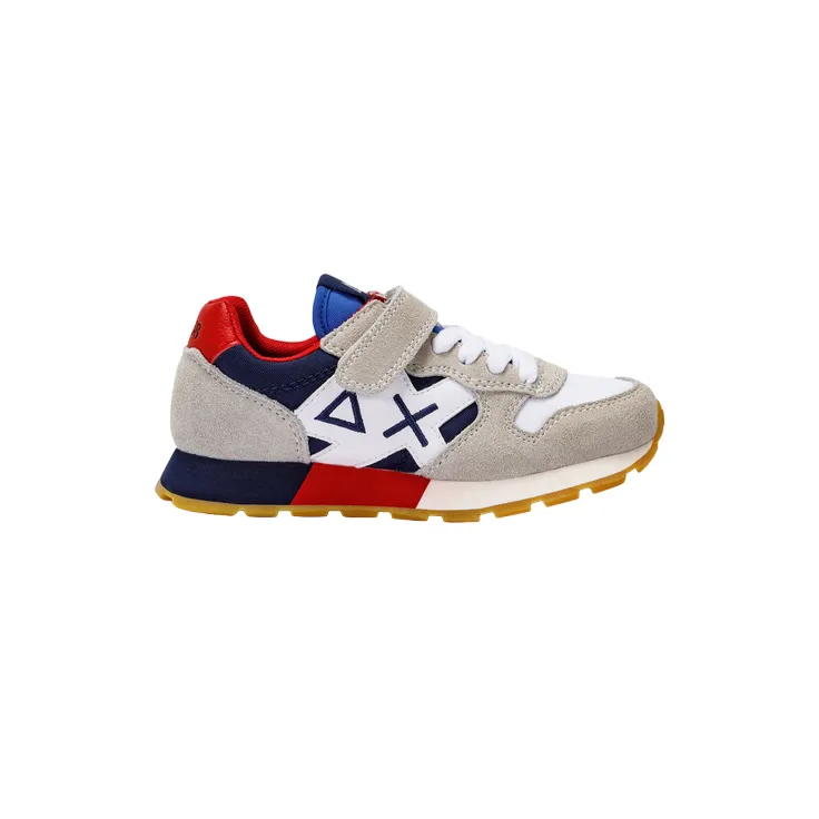 Sun68 Jaki Tricolors Kid Z33312K 0107 white-navy blue boys' sneakers